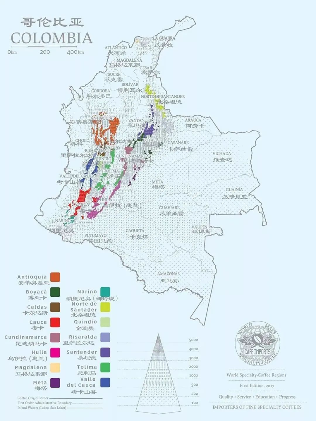 Colombia growing regions